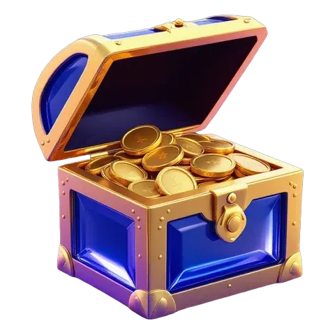 Sapphire treasure chest with gold coins: the balance you should leave untouched during a dispute